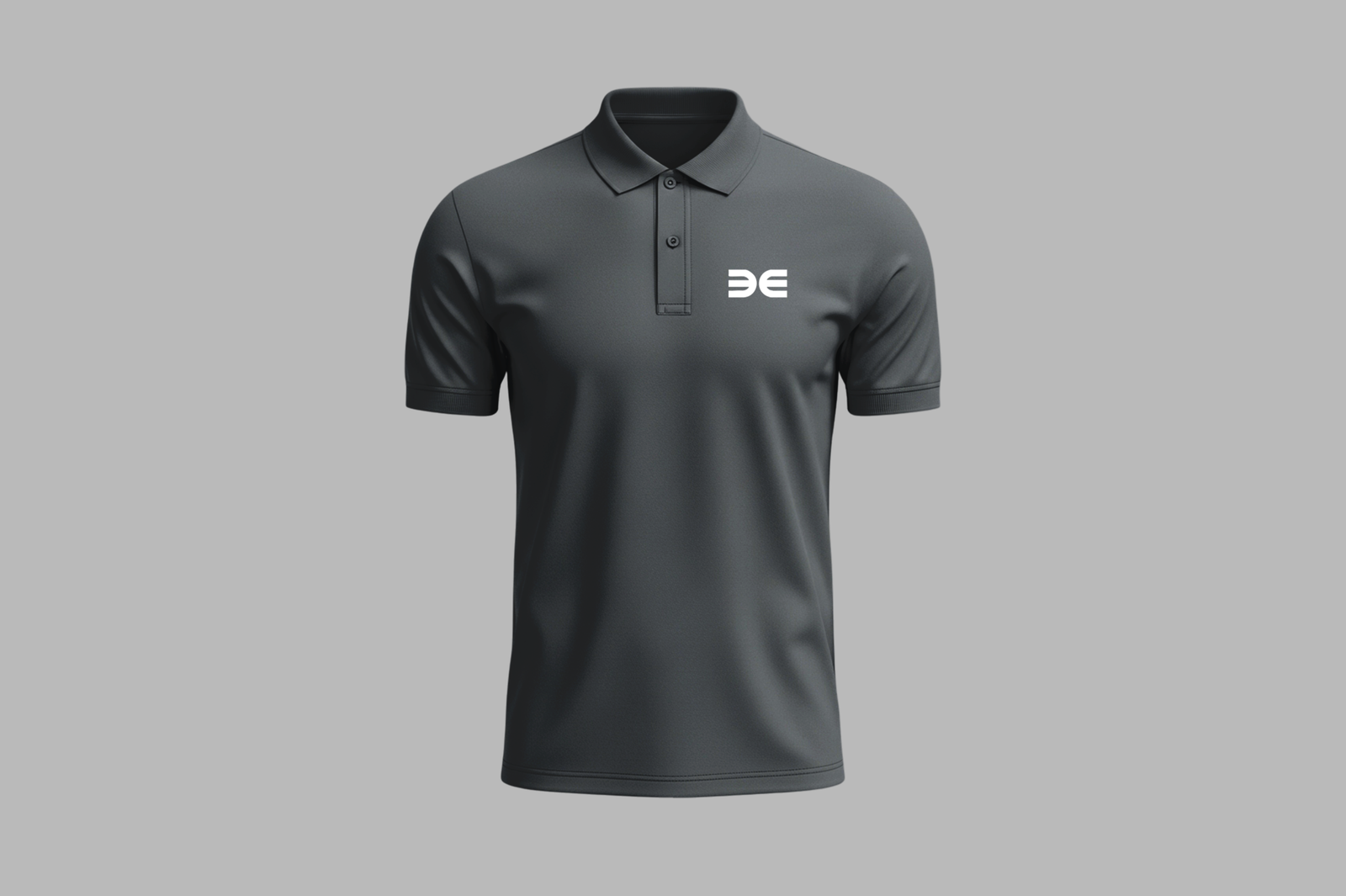 Blue polo shirt apparel mockup
